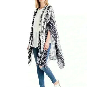 Michael Stars Ruana Scarf Sarong Cover Up Wrap Snake Alligator Animal Print